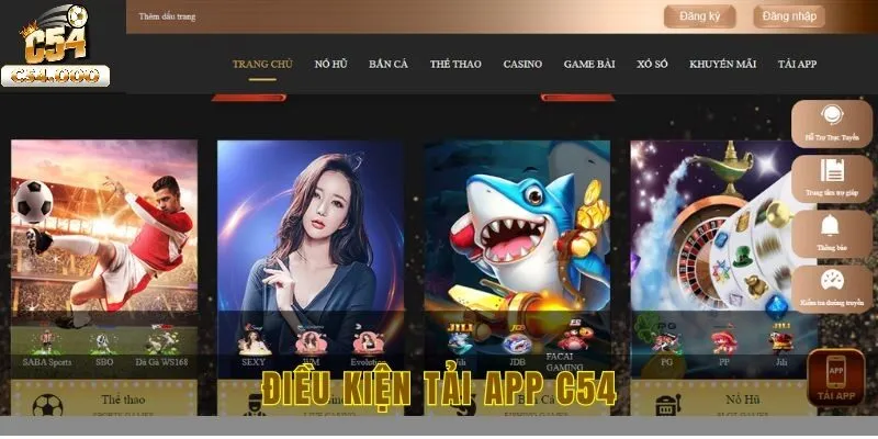 Tải app C54 1 Một số điều kiện mà người dùng cần đáp ứng khi tải app C54