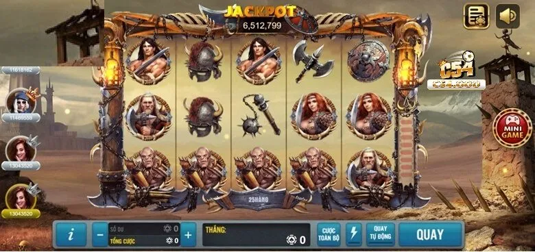 Quay Hũ Barbarian Nổ Hũ Siêu Phê Tại C54 1 Giới thiệu tổng quan về Barbarian Nudge Slot