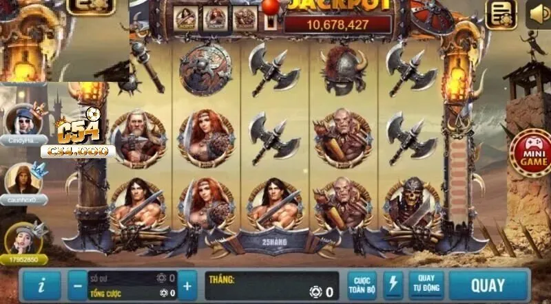 Quay Hũ Barbarian Nổ Hũ Siêu Phê Tại C54 3 Các tính năng đặc biệt trong Barbarian Nudge Slot